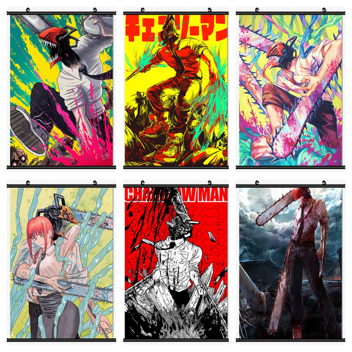 Amazon.co.jp: チェンソーマン タペストリー 掛け絵 掛け軸 Chainsaw